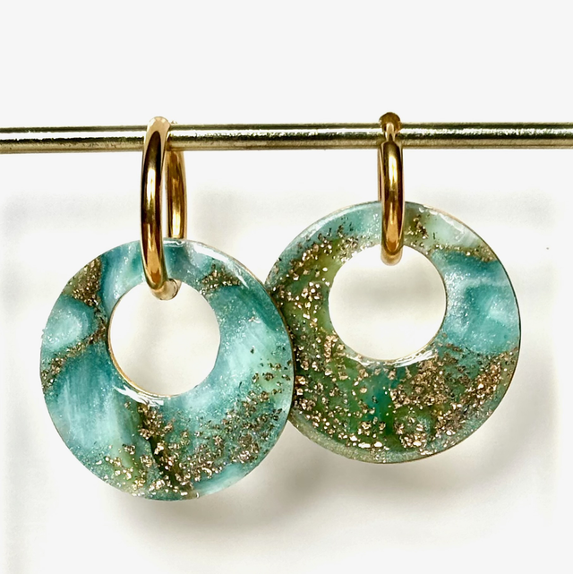 Créoles « Sirène » réversibles