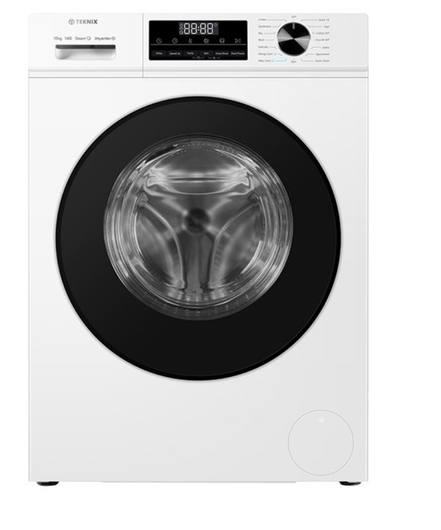  TEKNIK TK3W1014XW, 10kg 1400spin Freestanding Washer, White