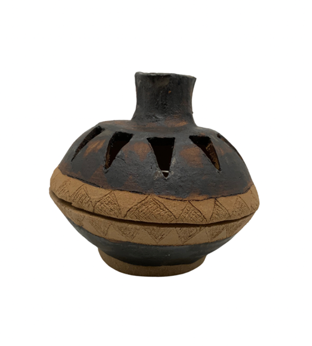 Brûleur d’encens en grès « terra »