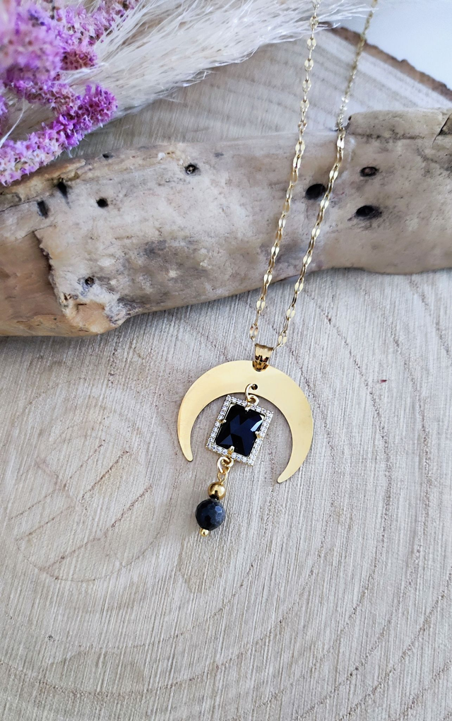 Collier "Astral" Obsidienne