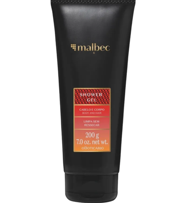 MALBEC X SHOWER GEL 200g FOR MEN O Boticário