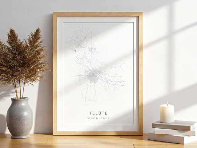 Telgte Stadtkarte | Druck | Poster