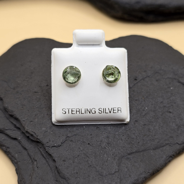 925 Studs with Seaglass from Berwickshire Scotland