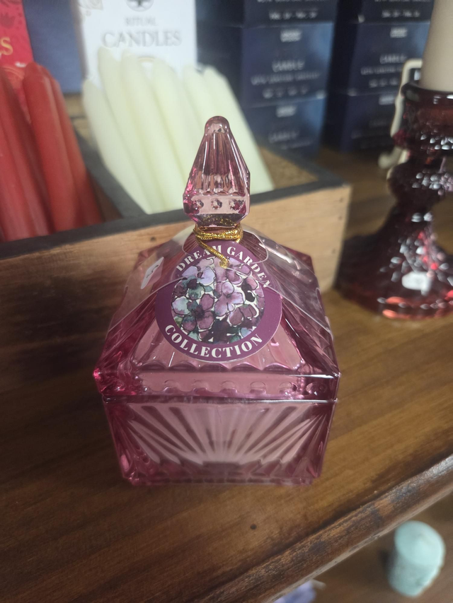 Vela de cristal con tapa