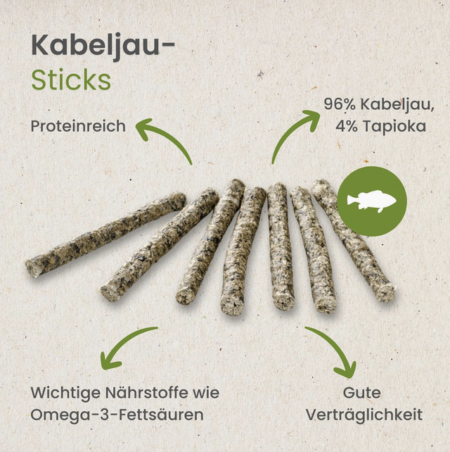 Kabeljau Sticks, 100 g