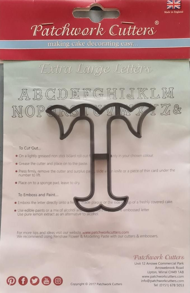 Patchwork Cutters Marion Frost Extra large letters T