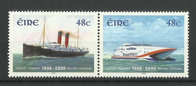 Ireland  2006 Centenary of the Rosslare-Fishguard Ferry Service  set MNH