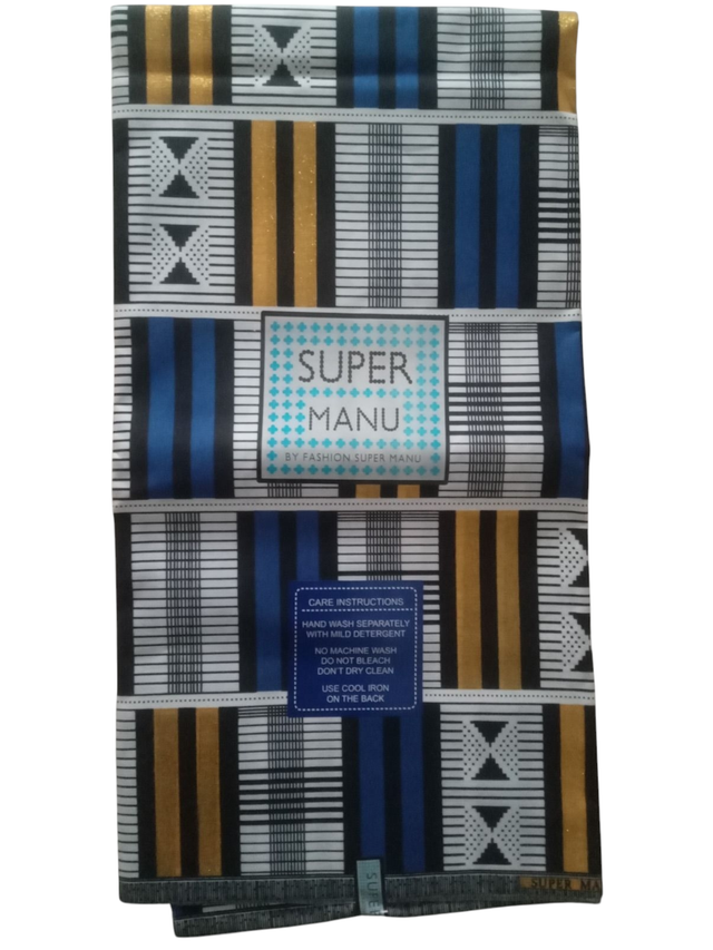 Wax « La Parole Droite » – Tissu Africain – 6 Yards (≈ 5,48 m)