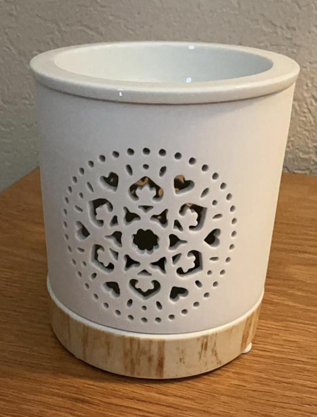 Brûleur cylindrique mandala chauffe-cire