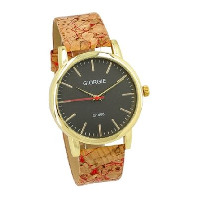 montres homme bracelet en liège écologiques et végan Giorgie Valentian