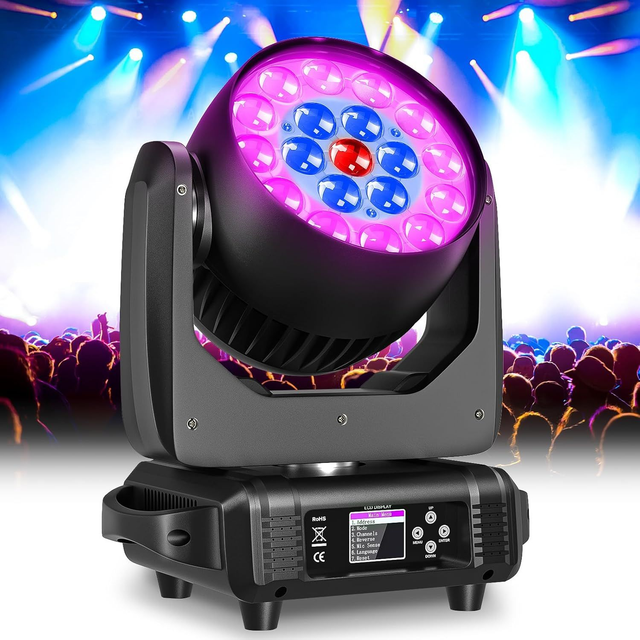LED-Moving Head Wash Zoom Lights (RGBW) DMX 285 Watt (2 Stück im Flightcase)