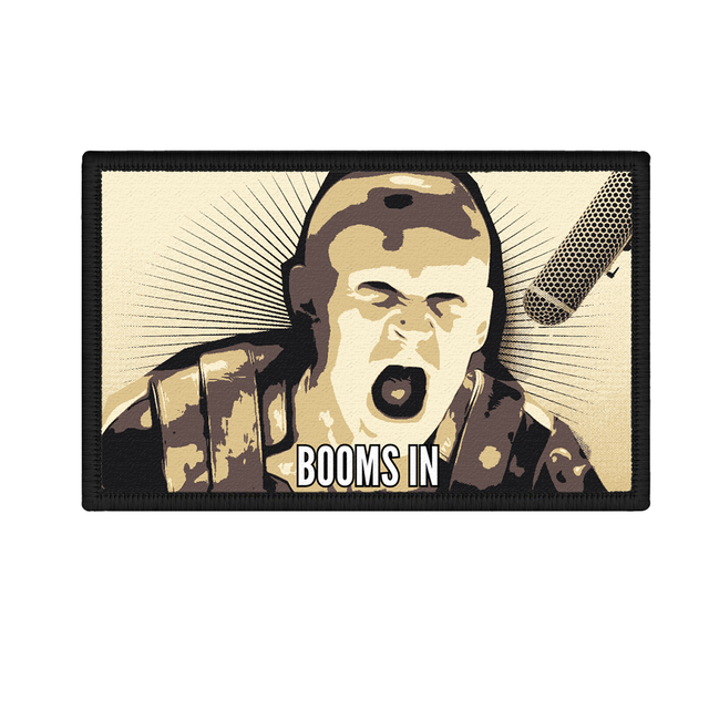 &quot;BOOMS IN&quot; - Dune Scream 8cmx5cm Velcro Patch