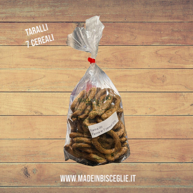 Taralli ai 7 cereali - 400gr - Panificio La Marina