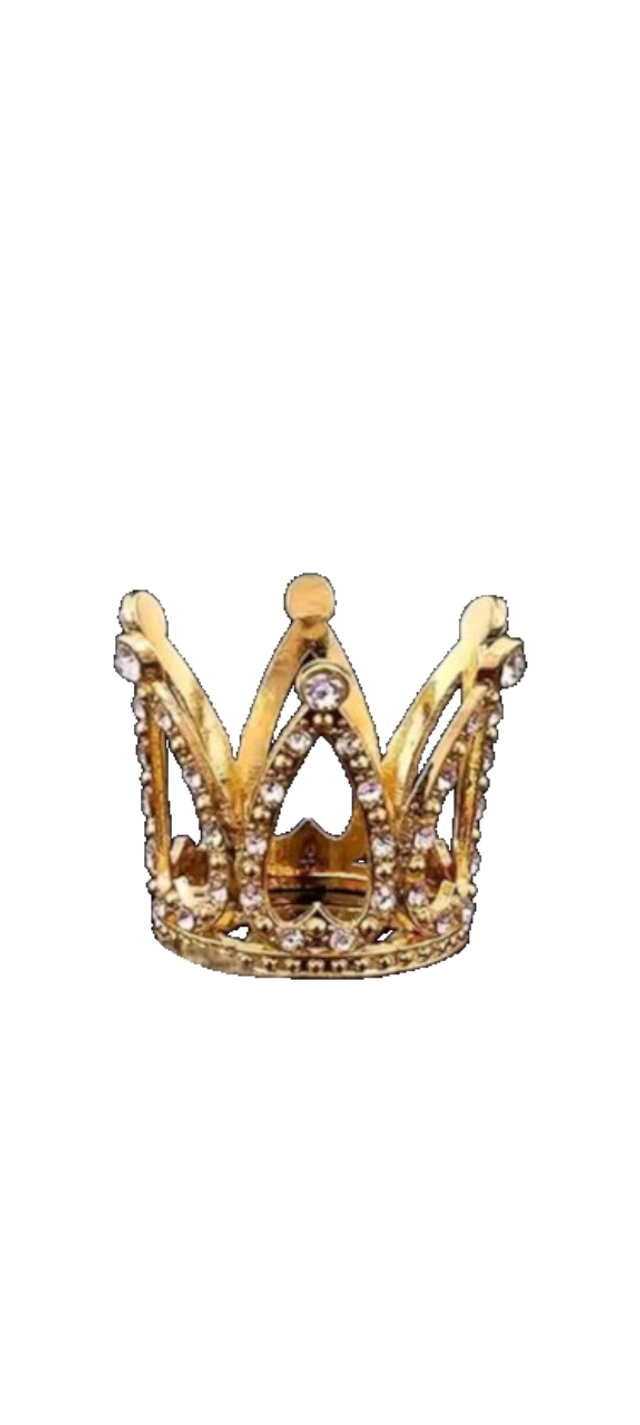 Petite couronne couleur or et strass