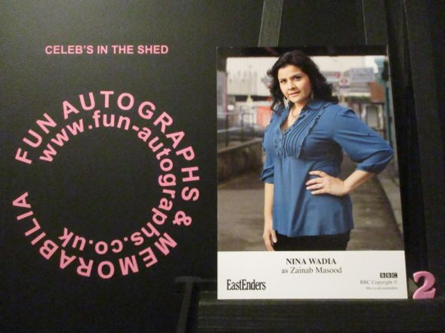 Nina Wadia (Zainab Masood) Original EastEnders Cast Card (2)
