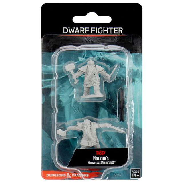 Dungeons & Dragons: Dwarf Fighter Unpainted Miniature