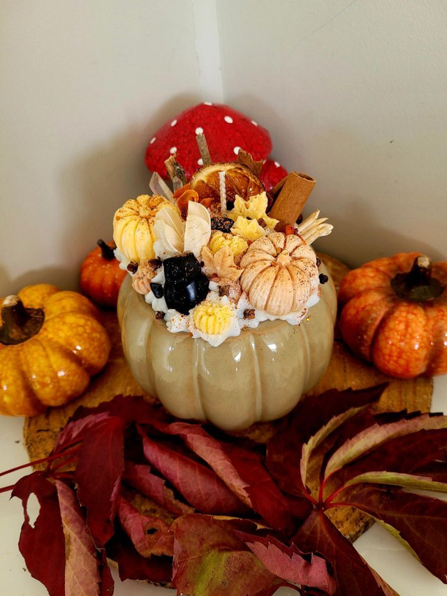 Bougie Automne Citrouille XXL