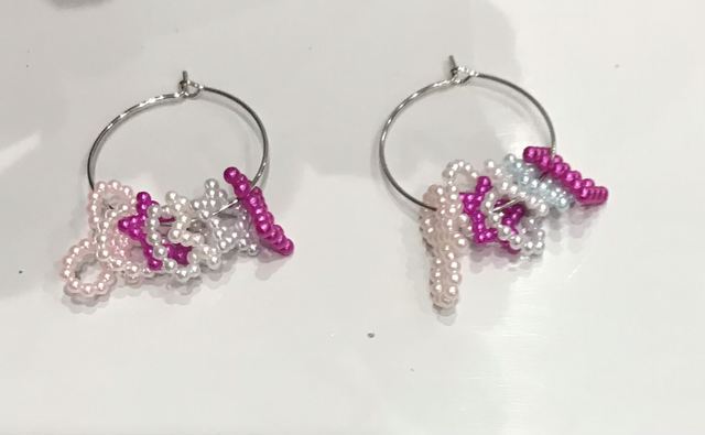 Pink Dangling Earrings - PDE13