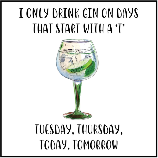 103 - GIGGLE CARD AG - DAYS THAT START GIN