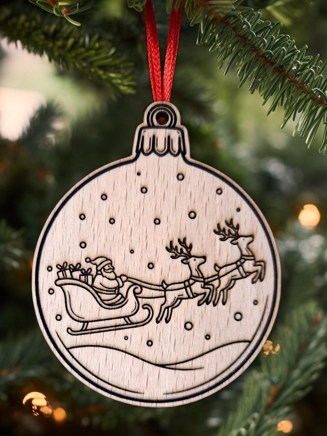 Suspension Boule de sapin (×4)