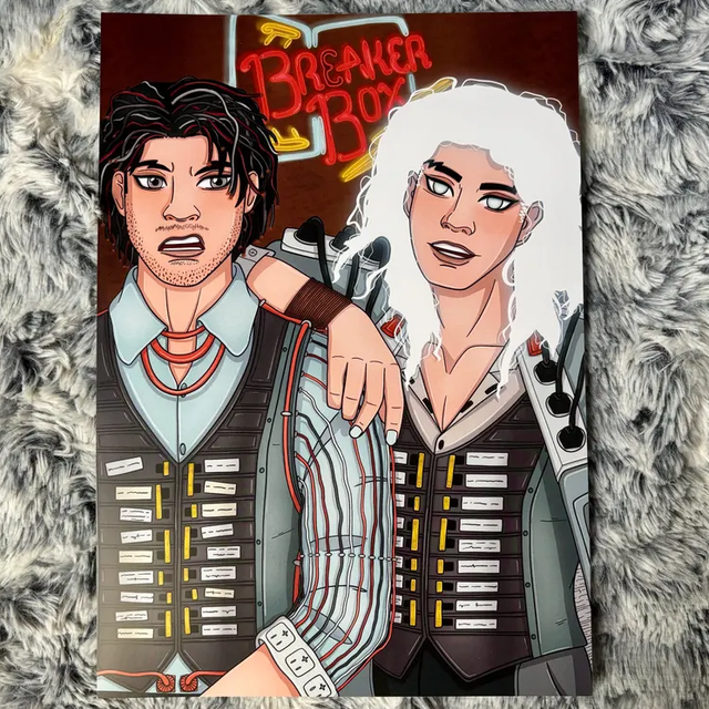 Eddie and Volt (Date Everything) A4 Print