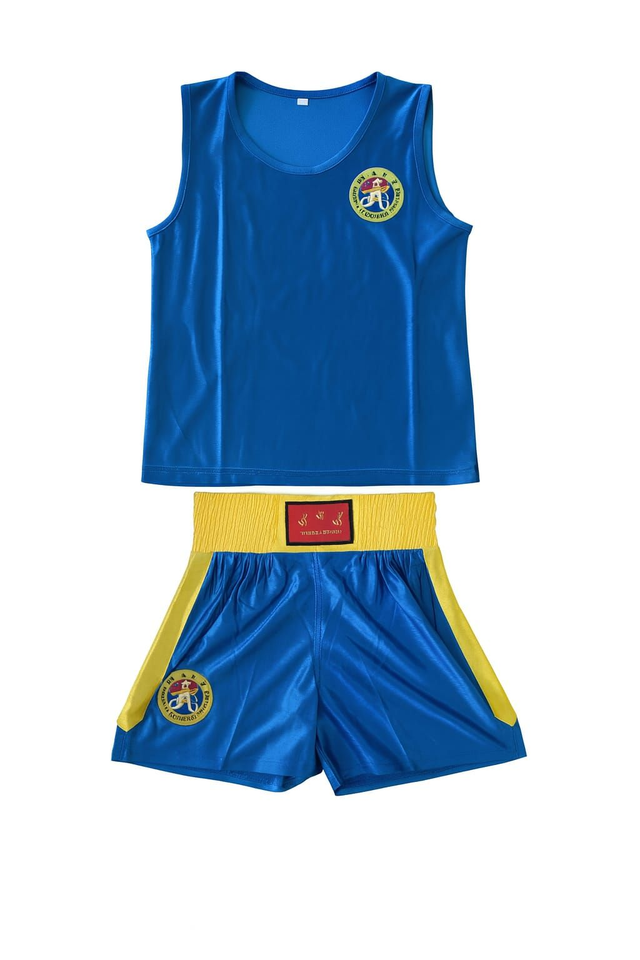SANDA TENUE BOXE CHINOISE BLEUE OU ROUGE