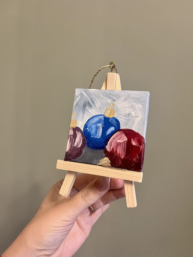 KUNSTBAL / ARTNAMENT - Christmas Baubles - Hand-painted canvasses for your Christmas tree