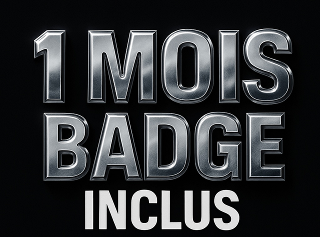 Abonnement 4 semaines avec badge inclus (6ha23h 7jrs/7)