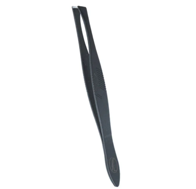 Fine Lines Tweezers Black 9cm Angled (226-09)