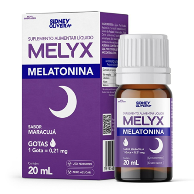 MELATONINA MELYX GOTAS 20ML SIDNEY OLIVEIRA