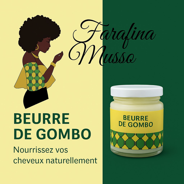 Beurre de Gombo – Hydratant naturel | Favorise la pousse des cheveux et apaise la peau | 100% naturel