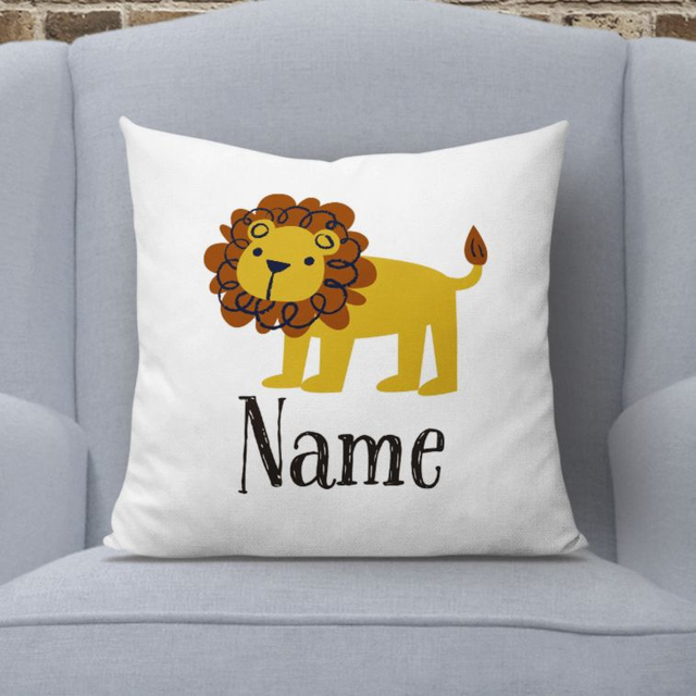 Personalised Lion Cushion