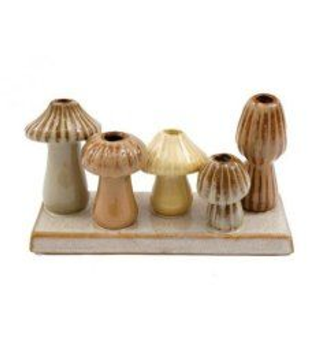 Mushroom Stem Vases