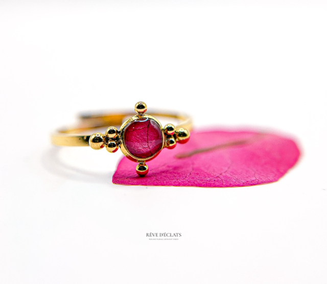 Bague - Fleur de bougainvillier