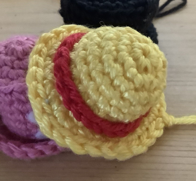 Porte clé Mini Chapeau pirate paille