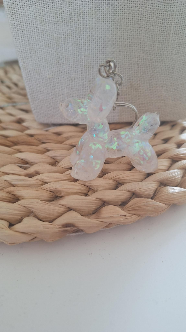 Seconde chance porte clefs chien holographique 