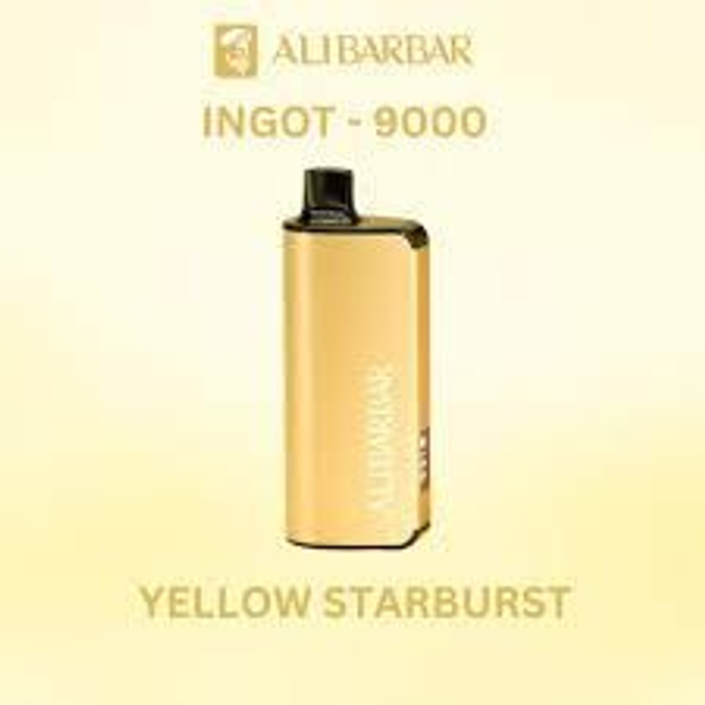 Ali Bar Bar Yellow Starburst (Lemon Flavour) 9k puffs
