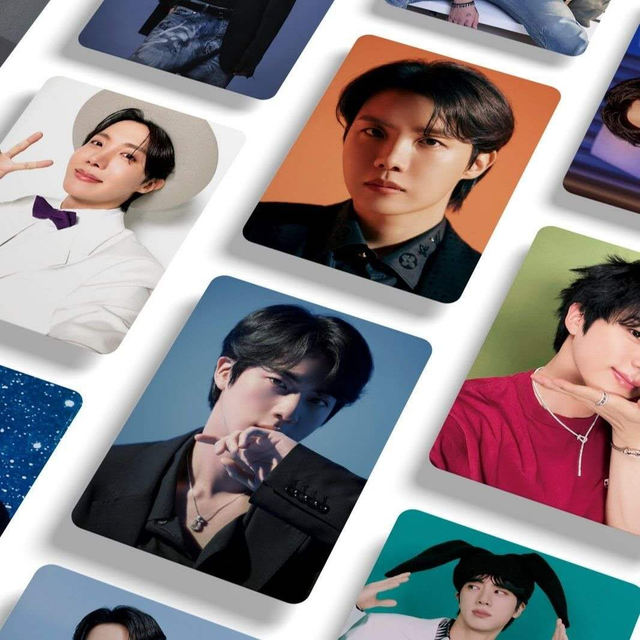Set de cartes BTS fan made | Min. 5 cartes | Membres et dos aléatoires | K-POP