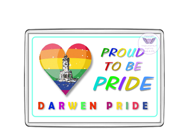 Darwen Pride Oblong Fridge Magnet-OFM05