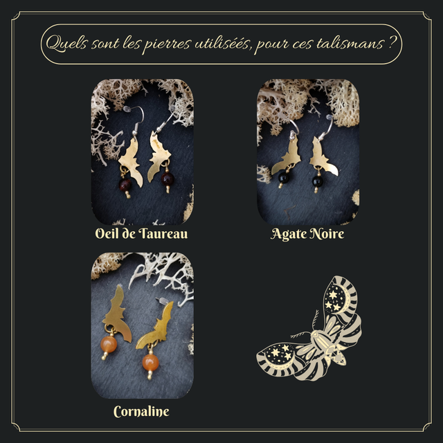 GRIGRIS - Boucles d'oreilles "Mélusine"
