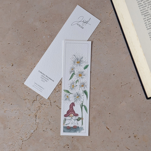 Marque-page - Brocéliande - Marguerites
