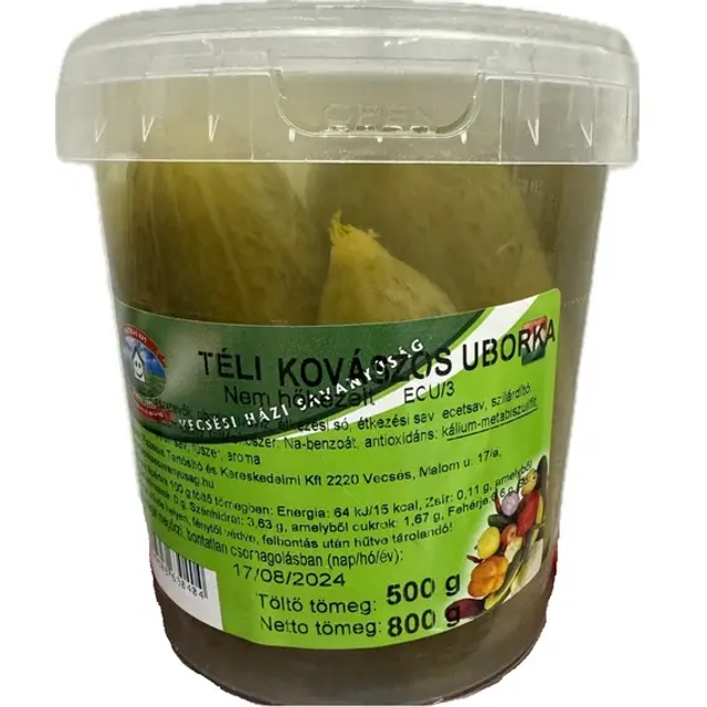 Fazekas kovaszos uborka 500g (Legumes au vinaigre)