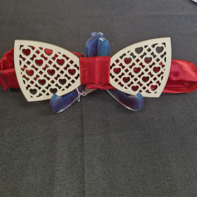 ✨ Nœuds papillon artisanaux bois &amp; coton – Fabrication auvergnate ✨