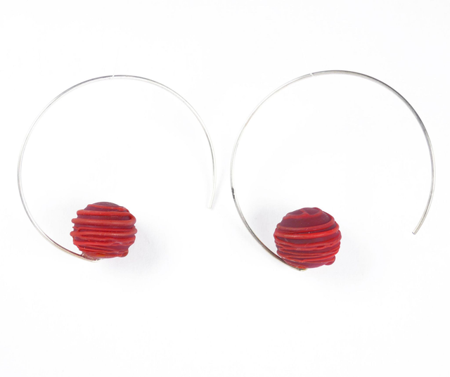 Boucles d'oreilles rondes