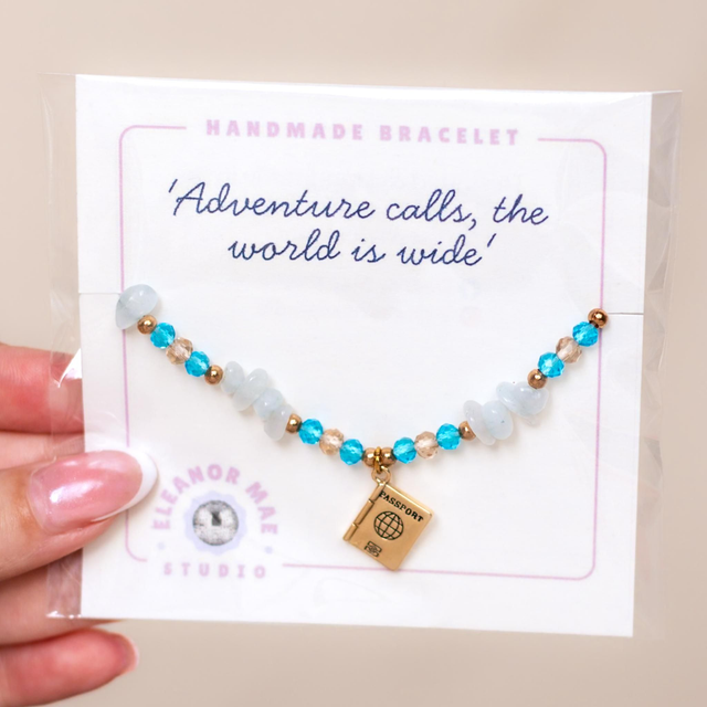 'Passport Adventure' - Crystal Bracelet 