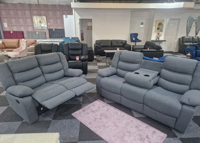 Barry Lux Fabric Recliner 3+2 Seater Suite