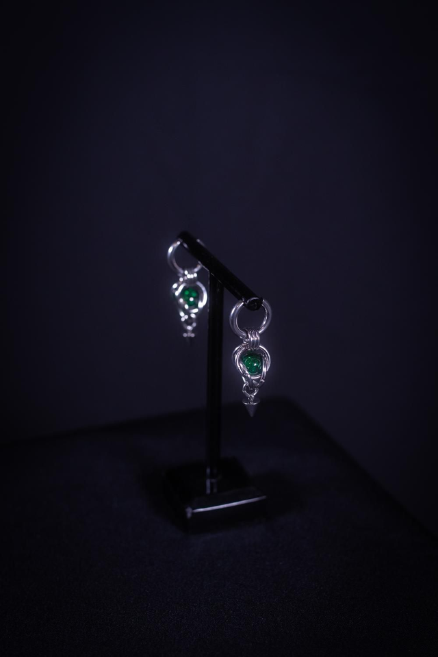 Twins Pearl (vertes foncees)