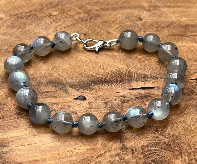 Bracelets à nœuds : Oeil de tigre, Labradorite ...