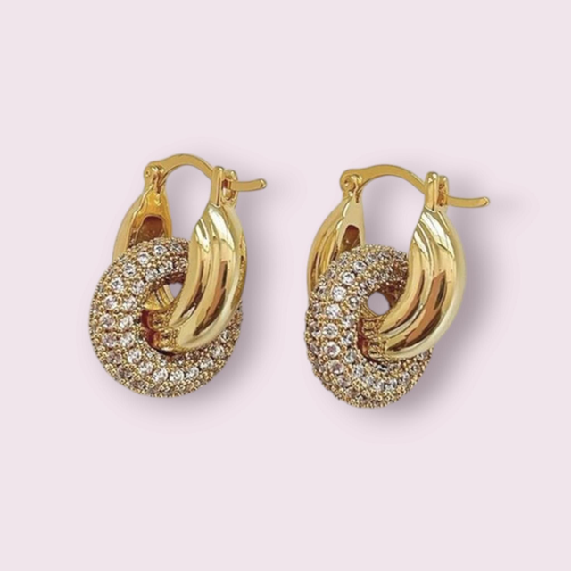 Boucles d’oreilles or plaqué 