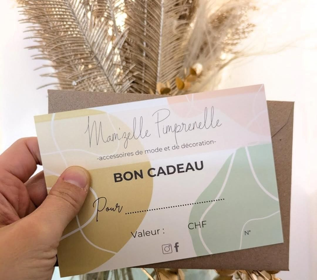 Bon cadeau - pour 1x Atelier Crée tes Boucles d'oreilles